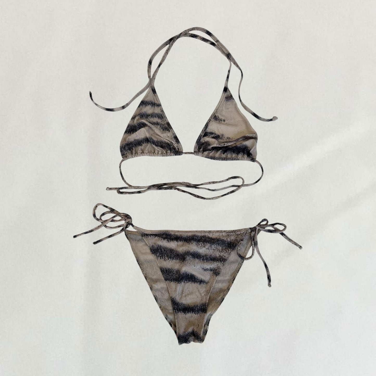 Roberto Cavalli tiger print bikini