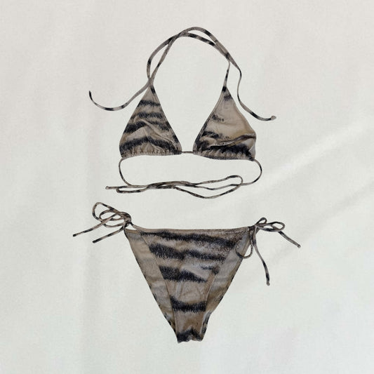 Roberto Cavalli tiger print bikini