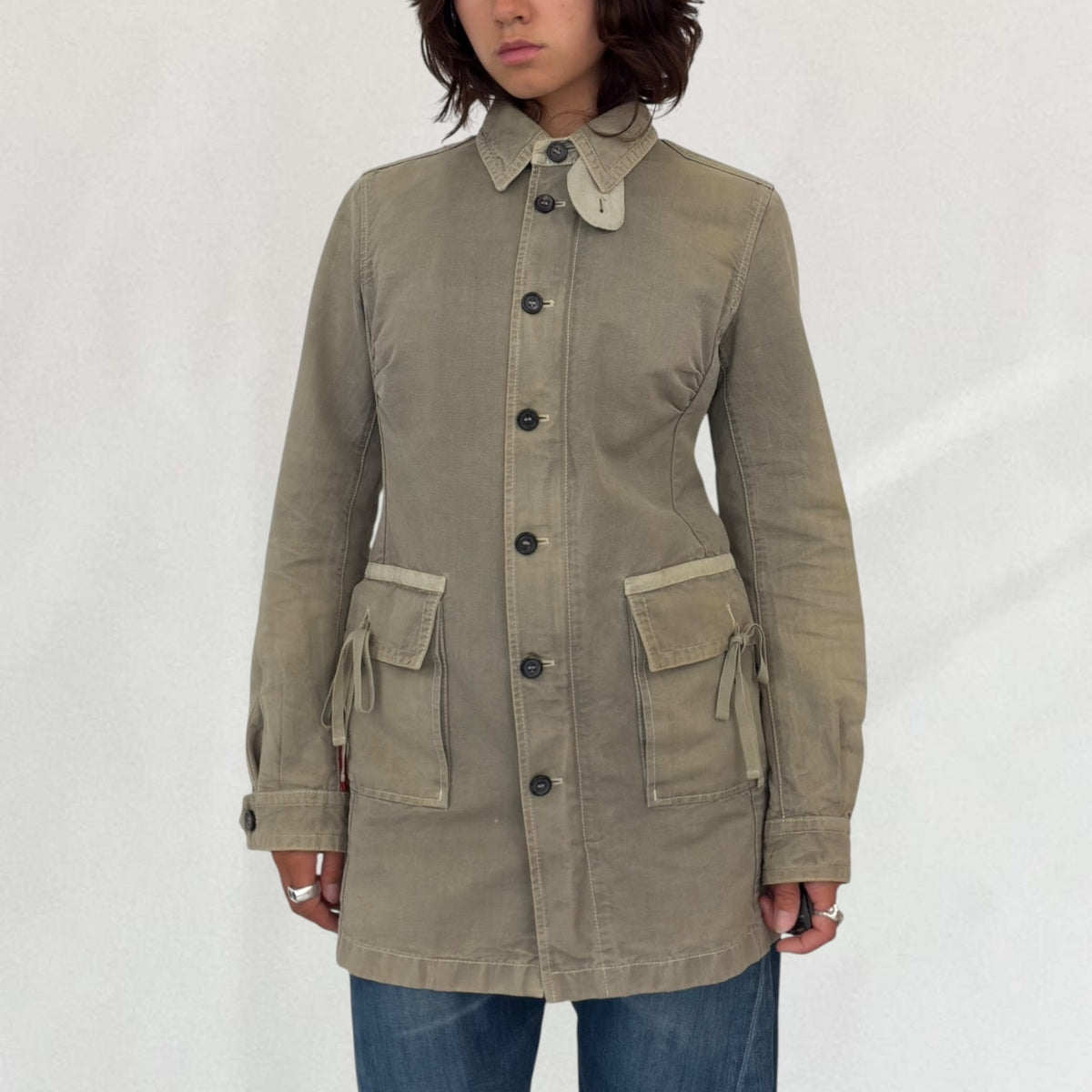 Prada button up trench