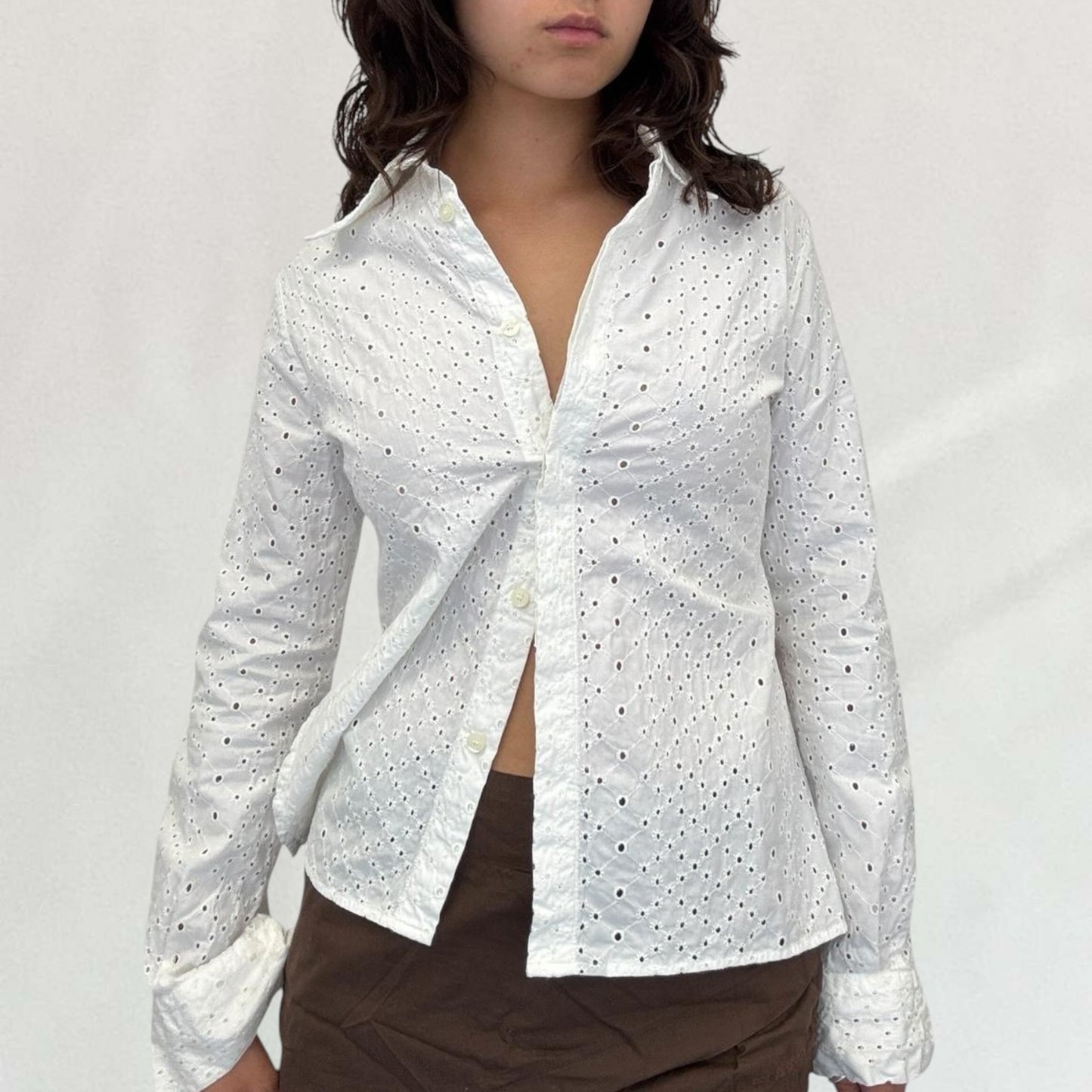 Roberto Cavalli broderie shirt