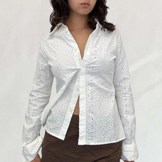 Roberto Cavalli broderie shirt
