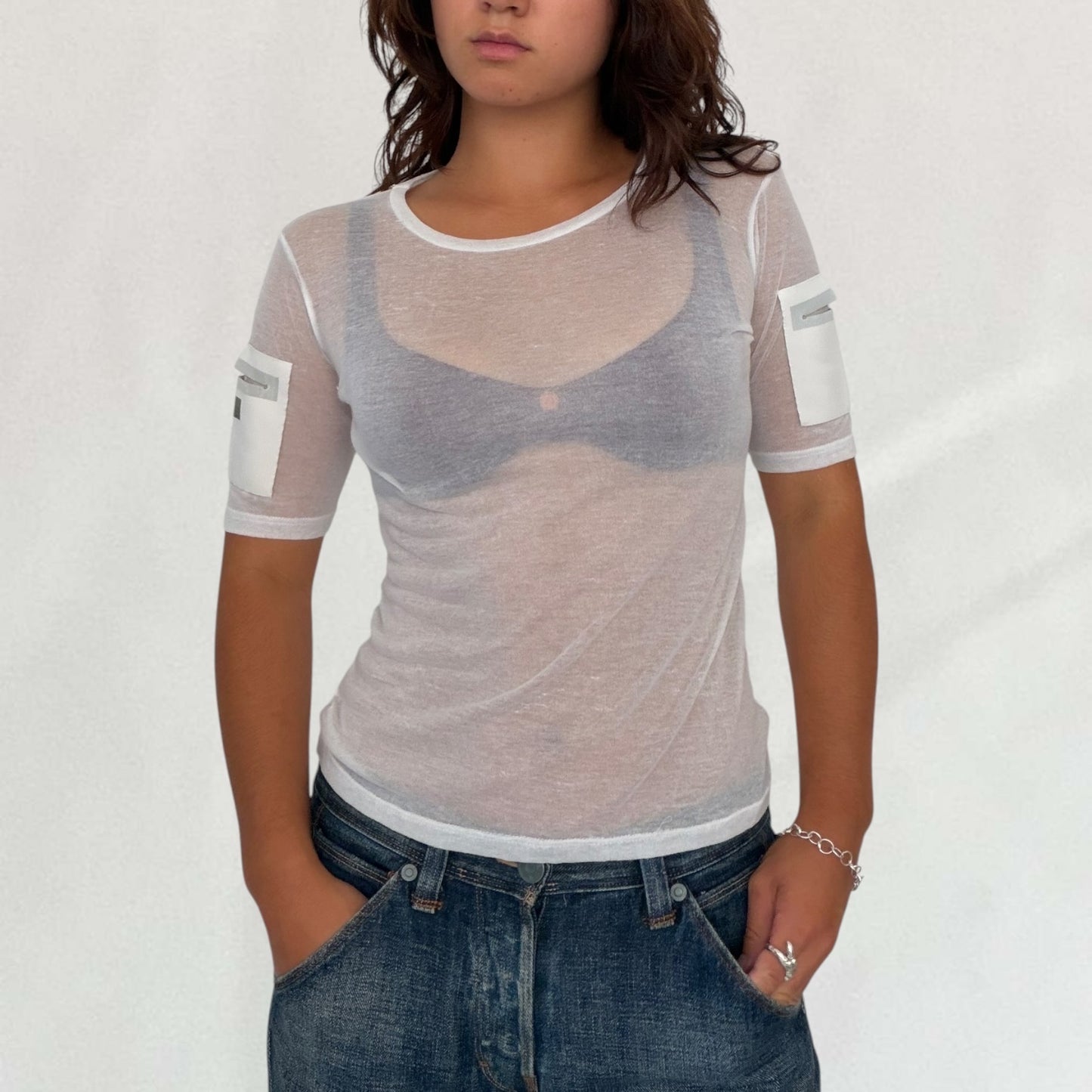 Marithé + François Girbaud sheer T-shirt