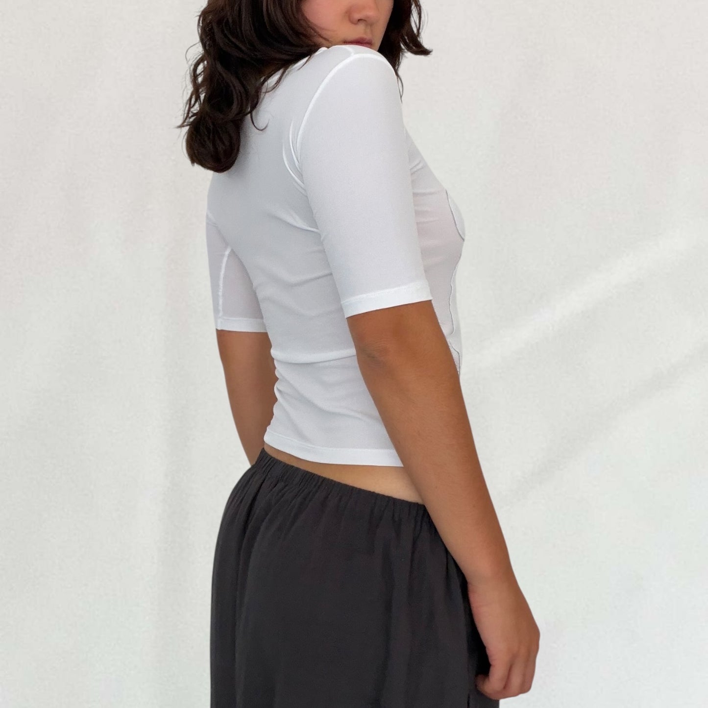 Marithé + François Girbaud 3/4 length sleeve top