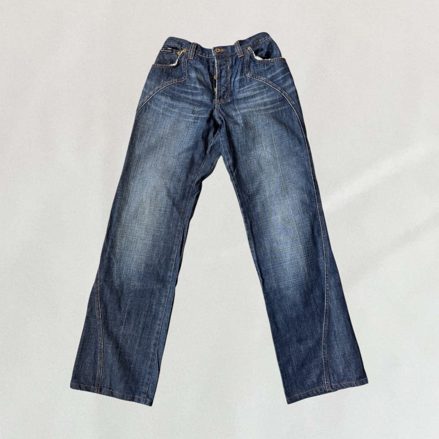 Dolce & Gabbana gold detail jeans