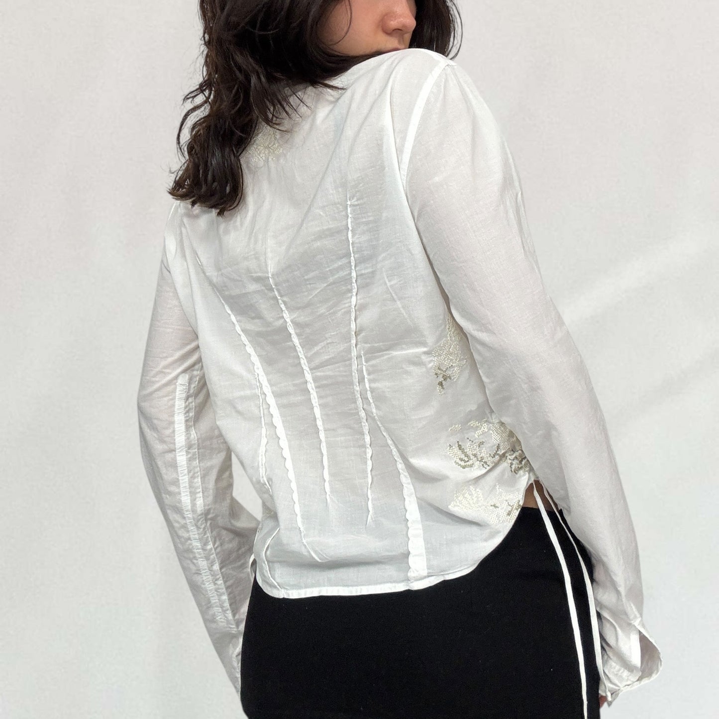 Marithé + François Girbaud embroidered shirt