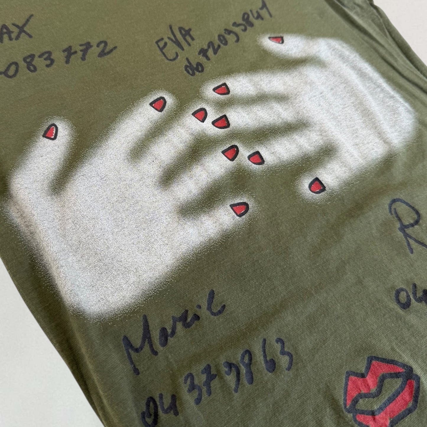Jean Paul Gaultier hand print T-shirt