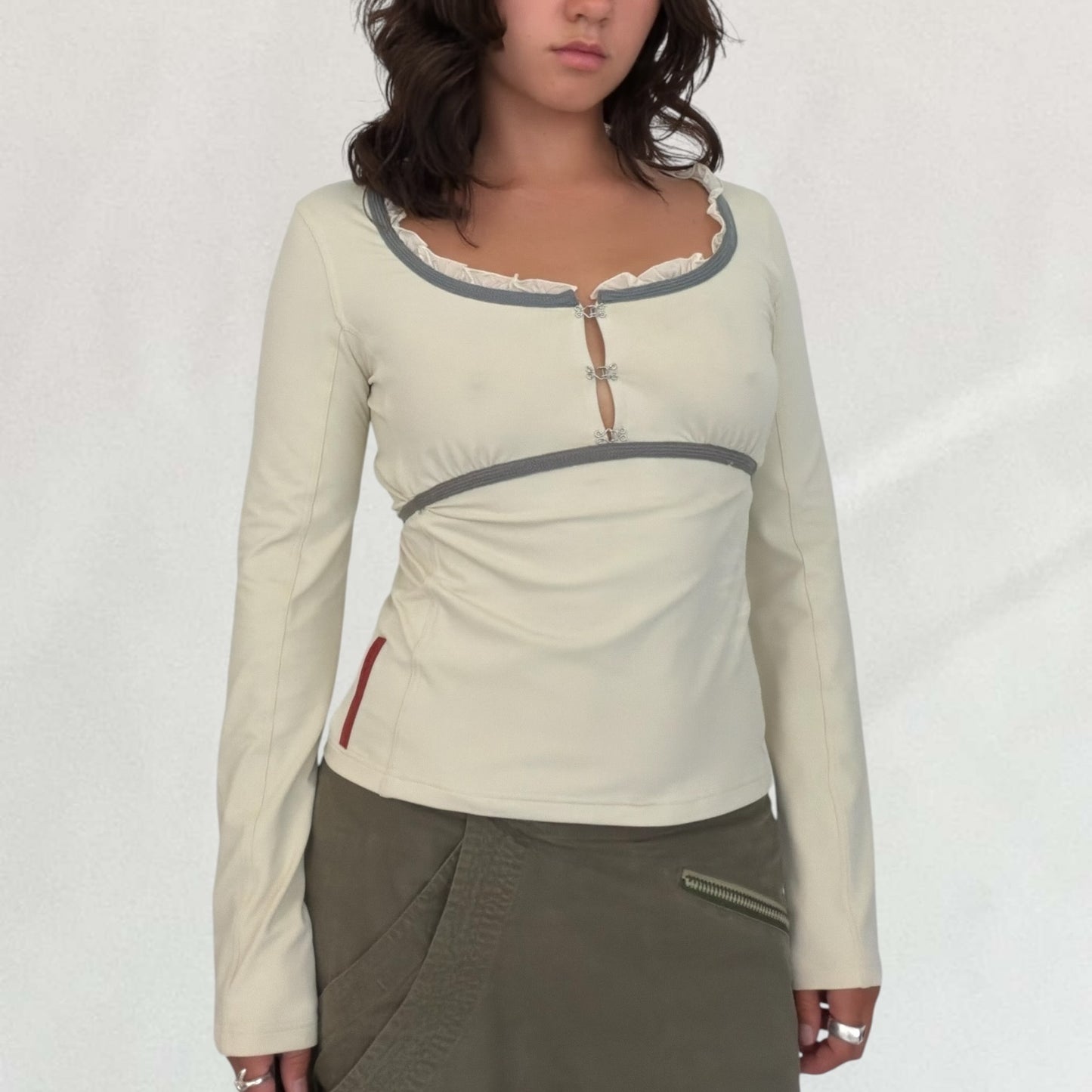 Prada Sport hook and eye top