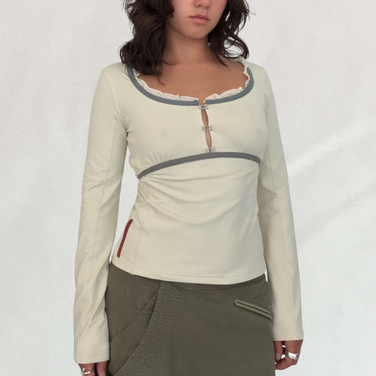 Prada Sport hook and eye top