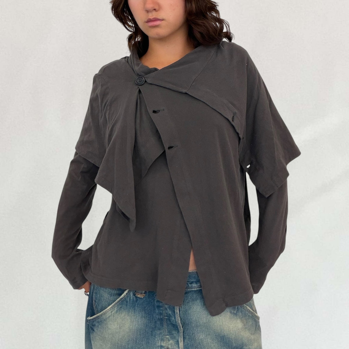 Ann Demeulemeester layered long sleeve top