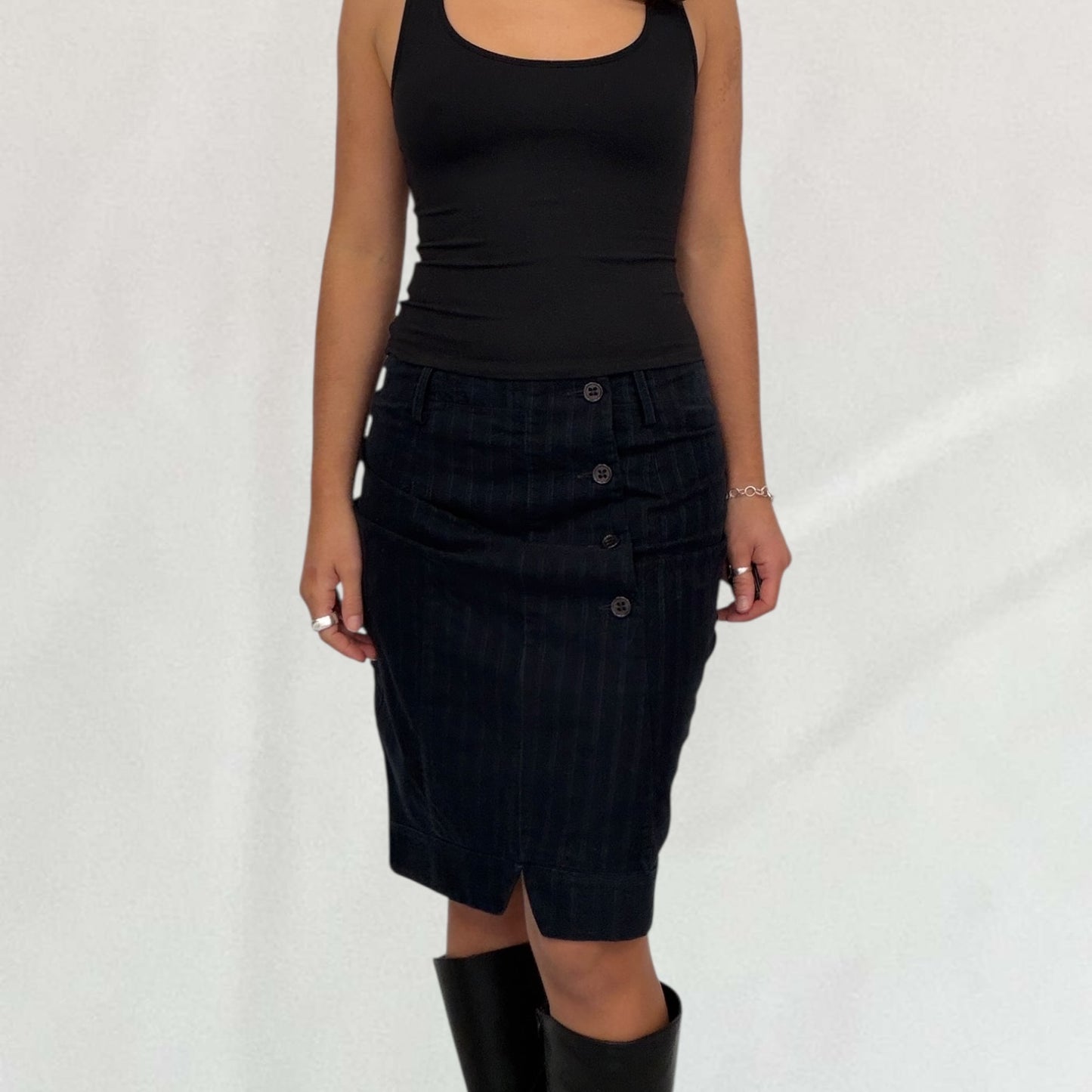 Marithé + François Girbaud midi skirt