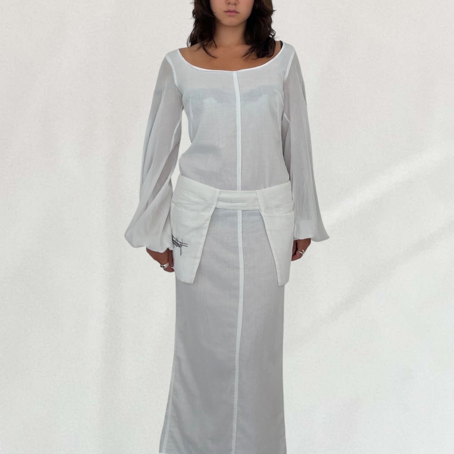 Jean Paul Gaultier maxi dress & belt