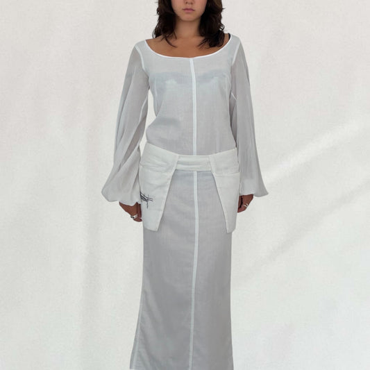 Jean Paul Gaultier maxi dress & belt