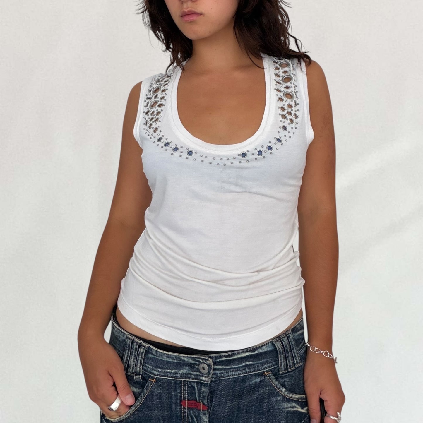 Moschino grommet vest