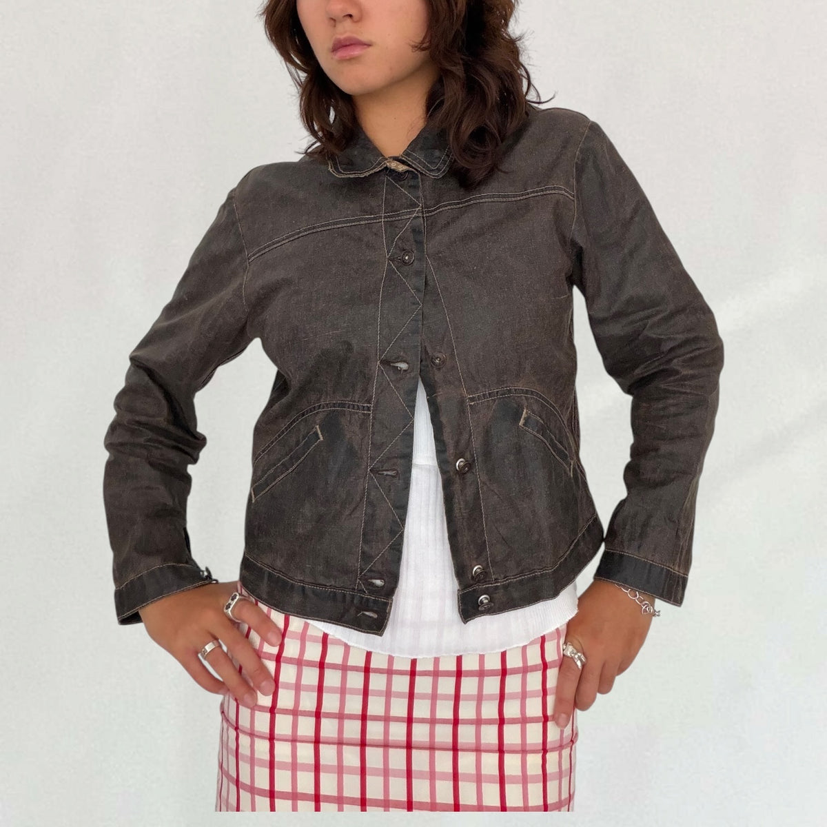 Marithé + François Girbaud button up jacket