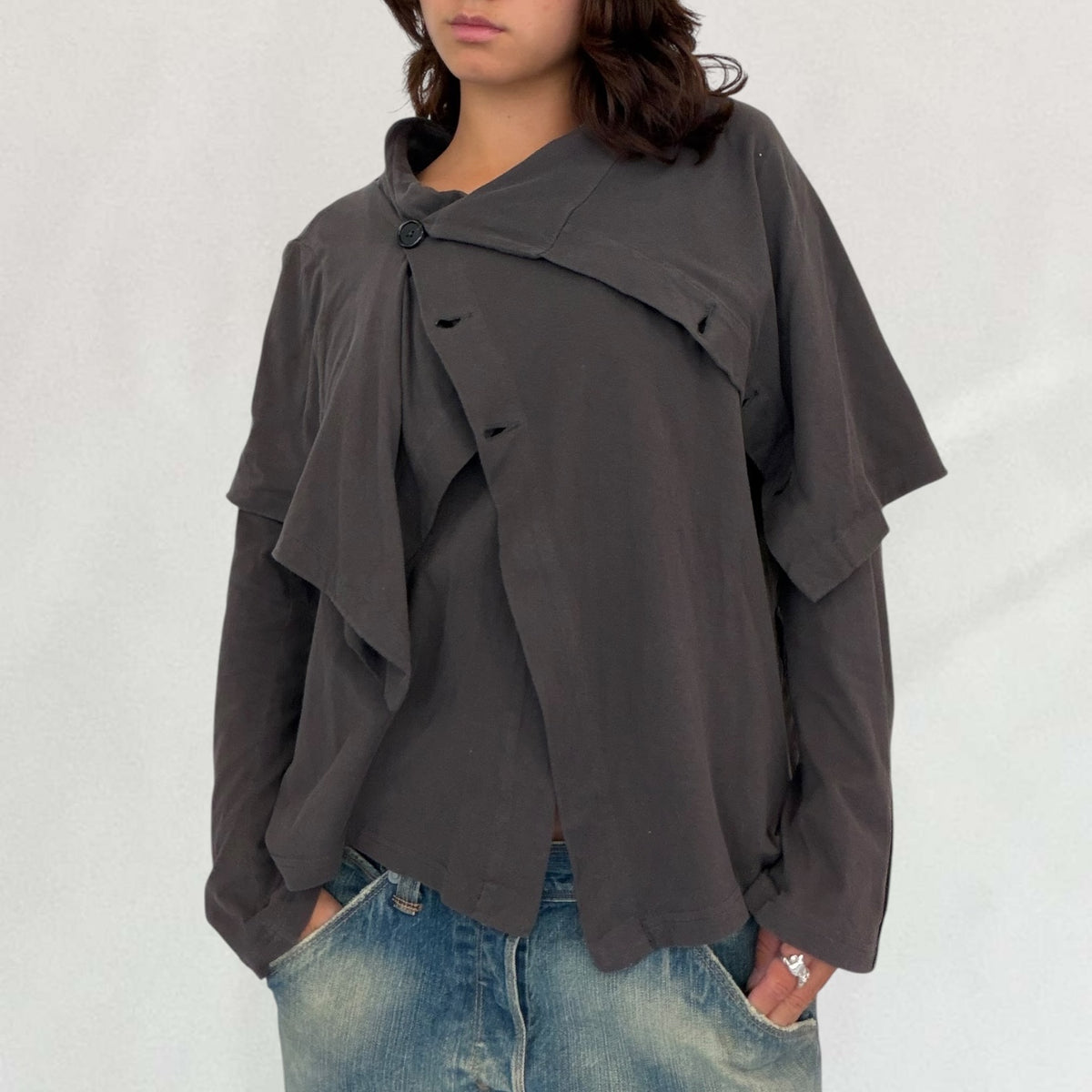 Ann Demeulemeester layered long sleeve top
