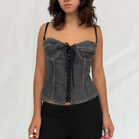 Dolce & Gabbana denim corset
