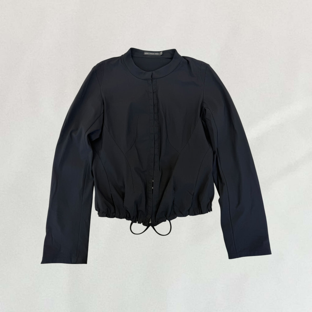 Marithé + François Girbaud hook and eye jacket