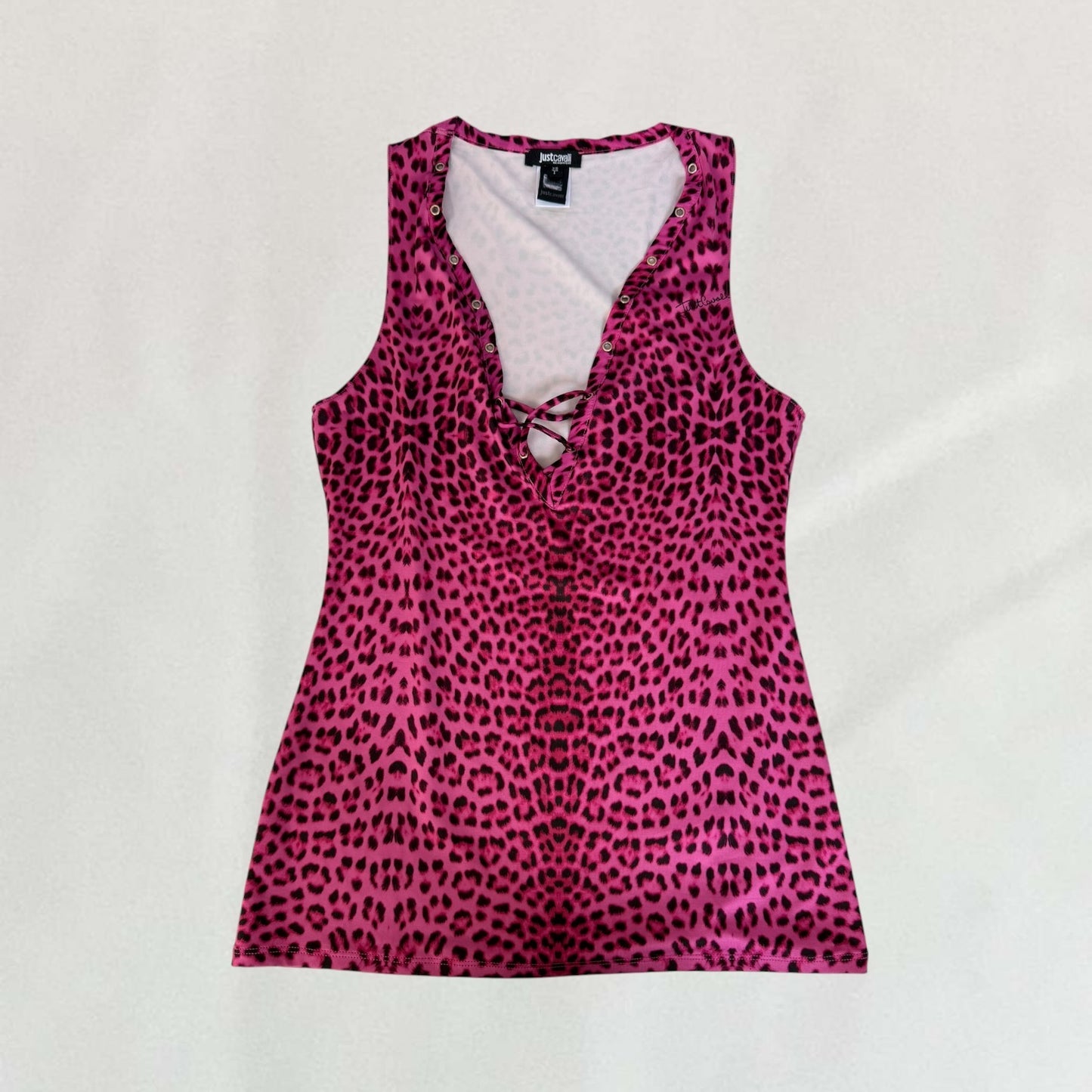 Roberto Cavalli leopard print vest