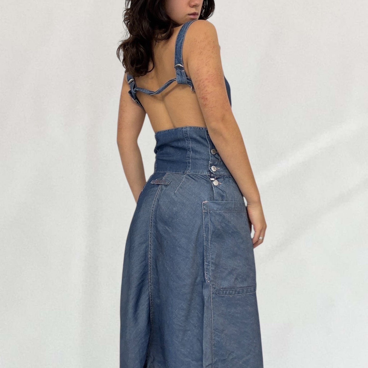 Jean Paul Gaultier dungaree dress