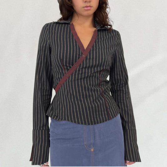 Cop Copine pinstripe shirt