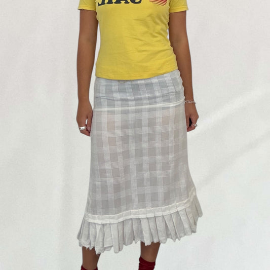 Miss Sixty plaid midi skirt