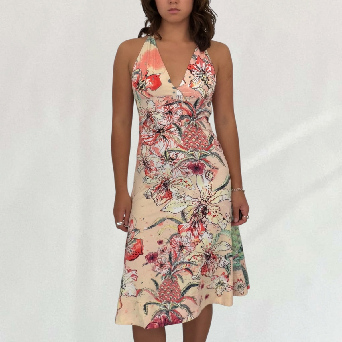 Roberto Cavalli backless dress