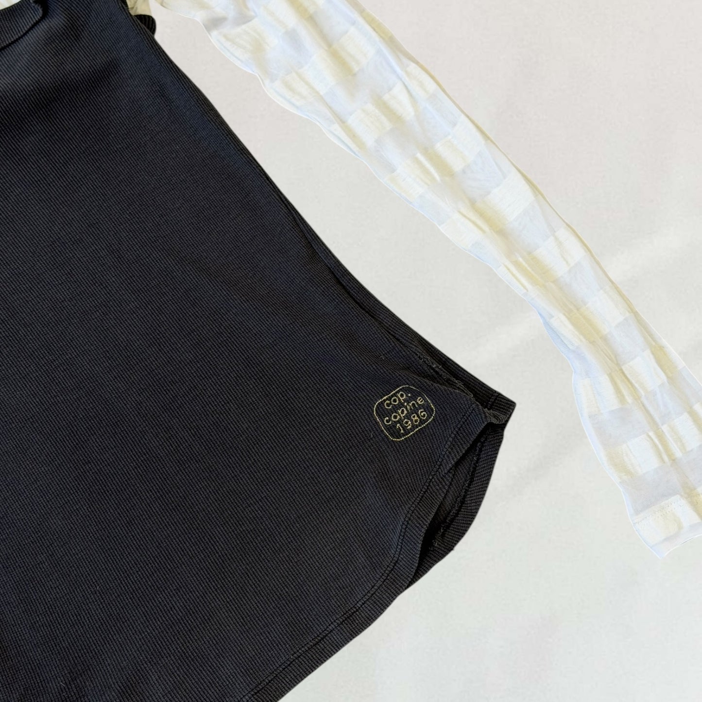 Cop Copine double layered top