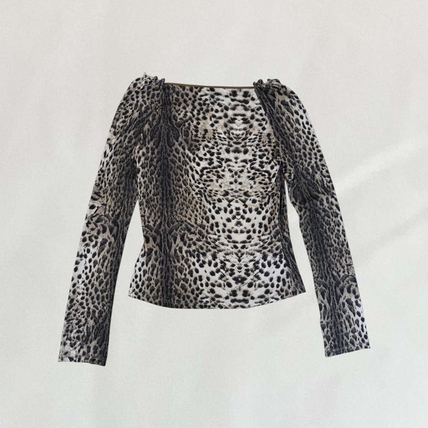 Roberto Cavalli leopard print top