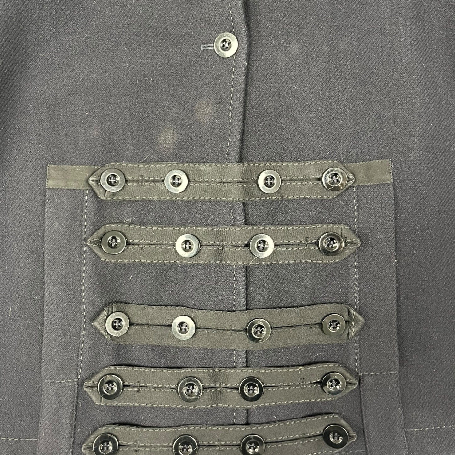 Marithé + François Girbaud button detail jacket