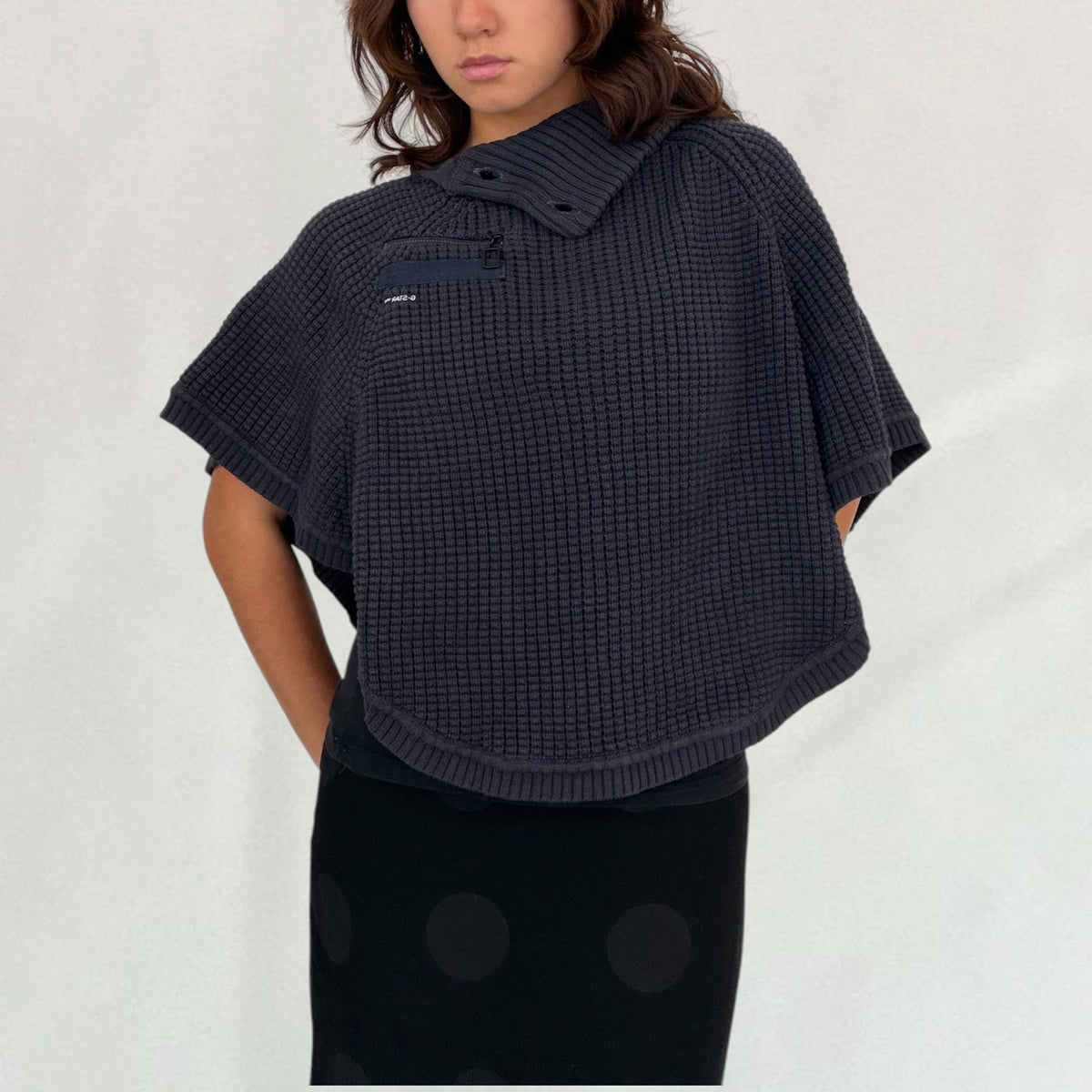 G-Star ribbed poncho