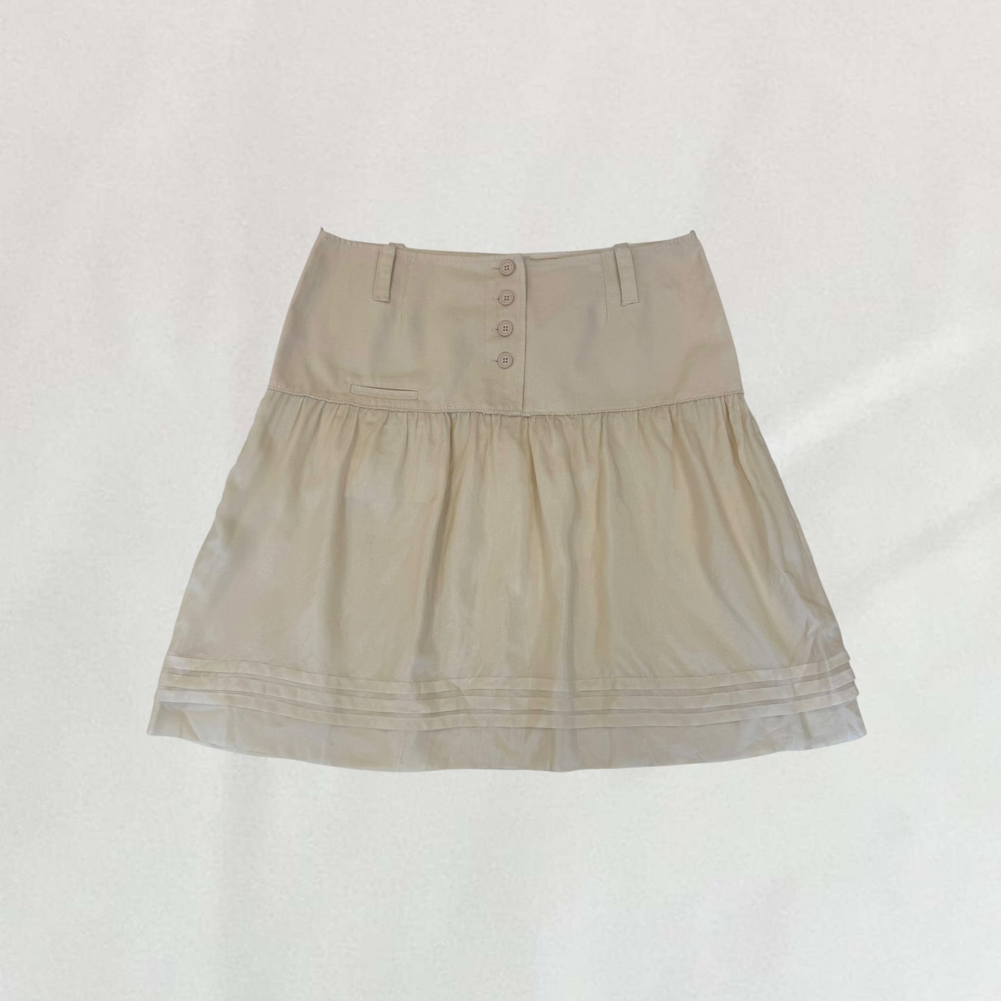 Miu Miu drop waist skirt