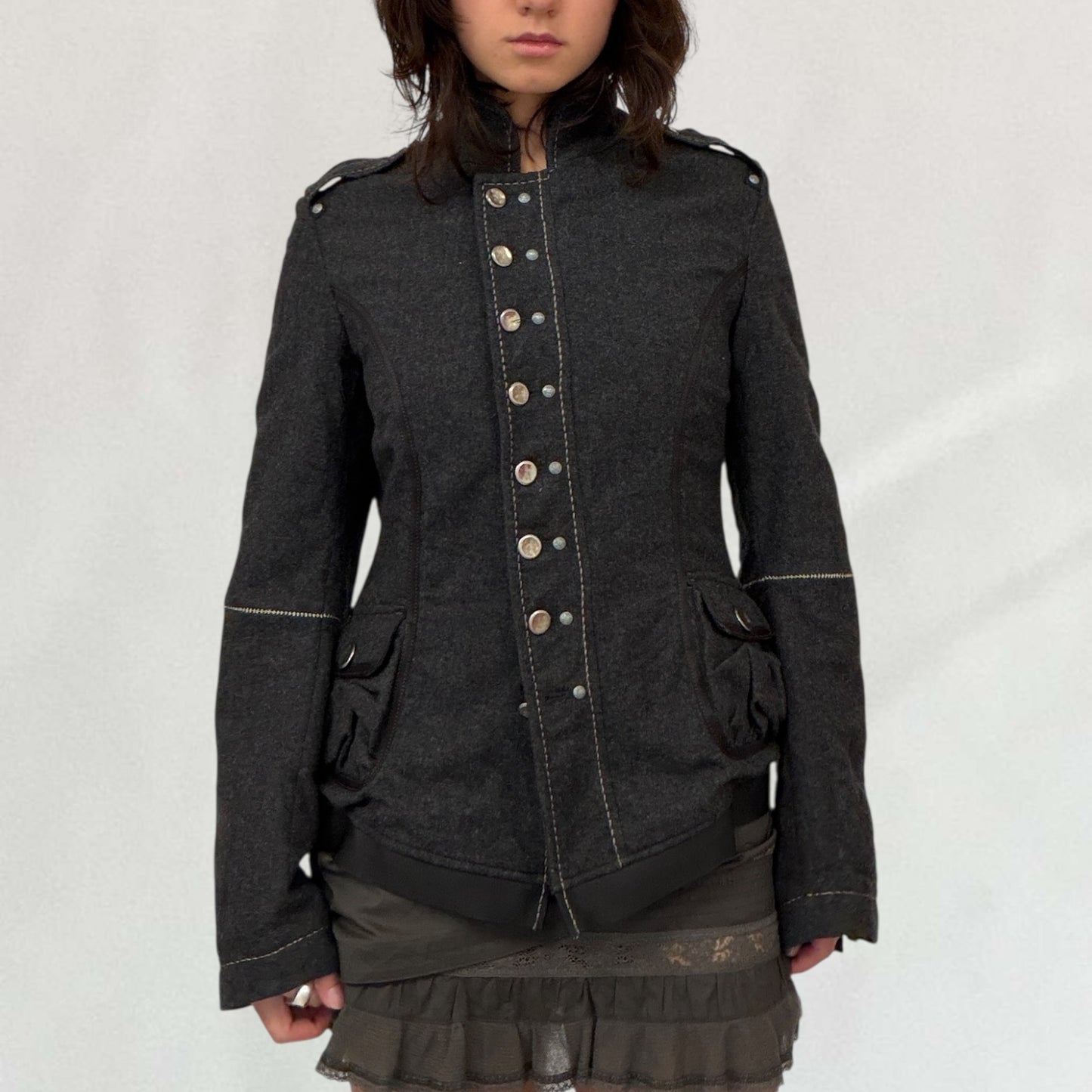 Marithé + François Girbaud military style jacket