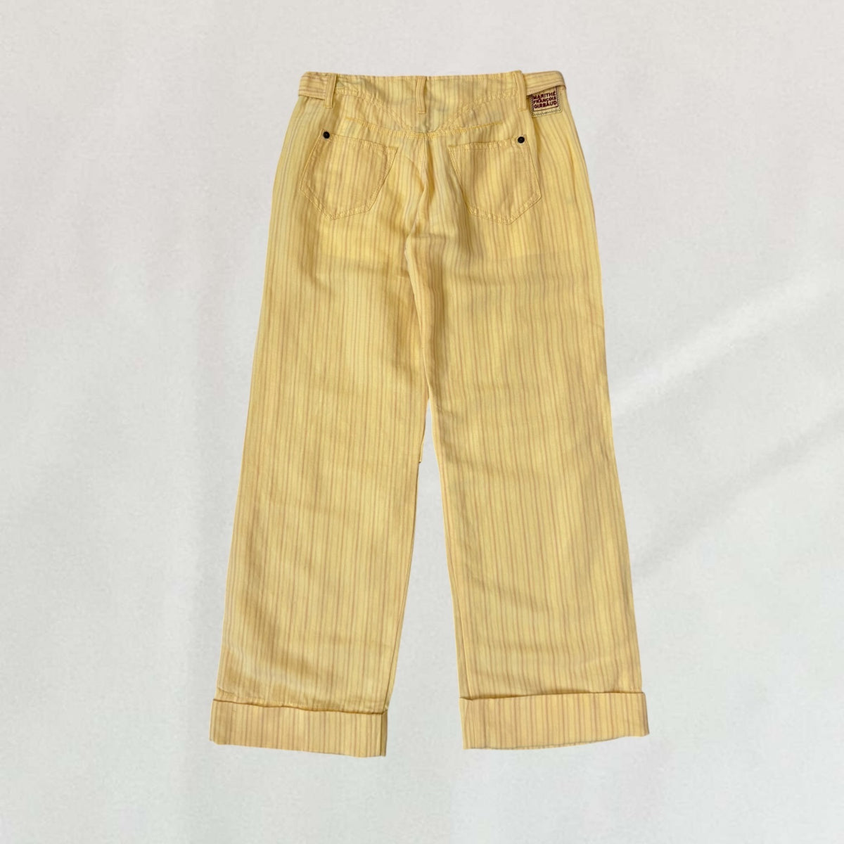 Marithé + François Girbaud buckle detail trousers