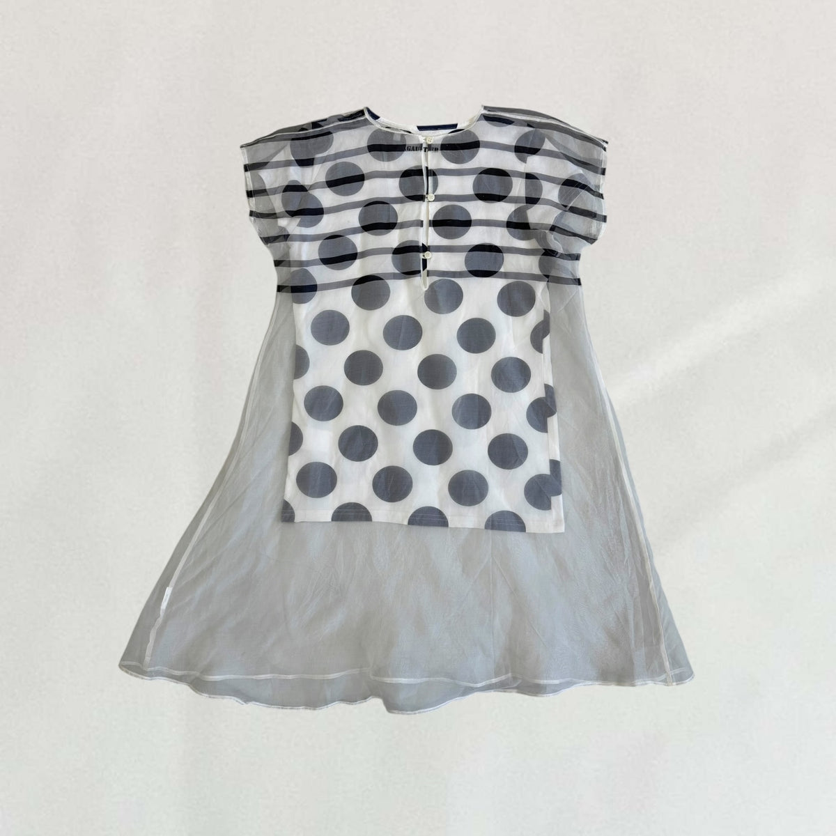 Jean Paul Gaultier polka dot layered top