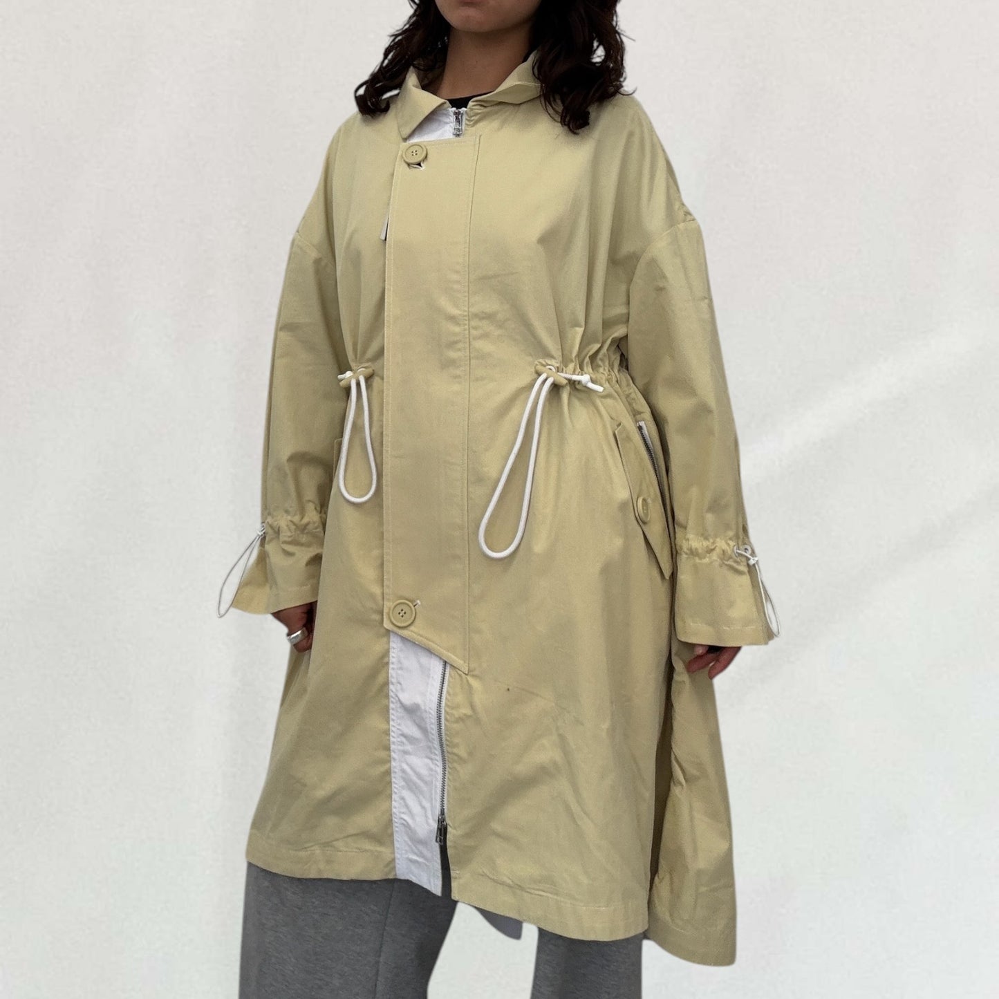 Cop Copine ruched trench coat