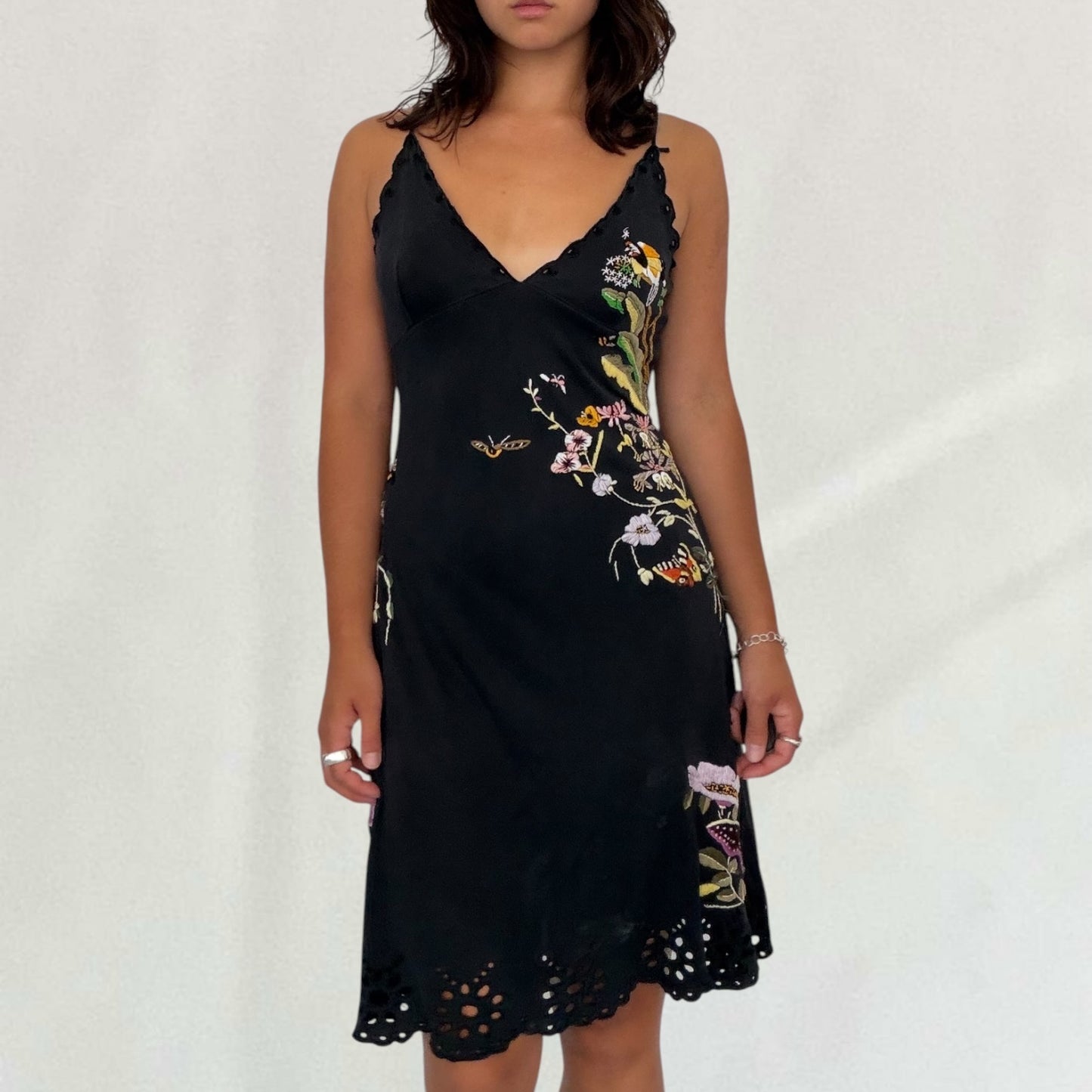 Roberto Cavalli embroidered dress