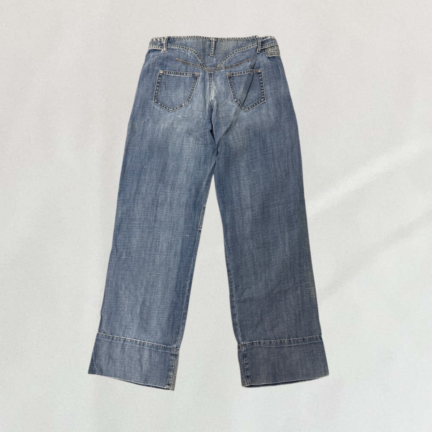 Marithé + François Girbaud buckle jeans