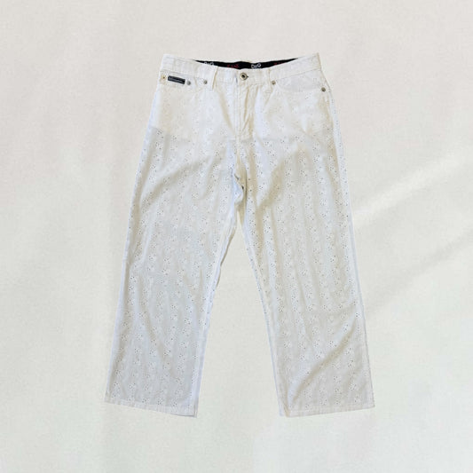 Dolce & Gabbana broderie capris