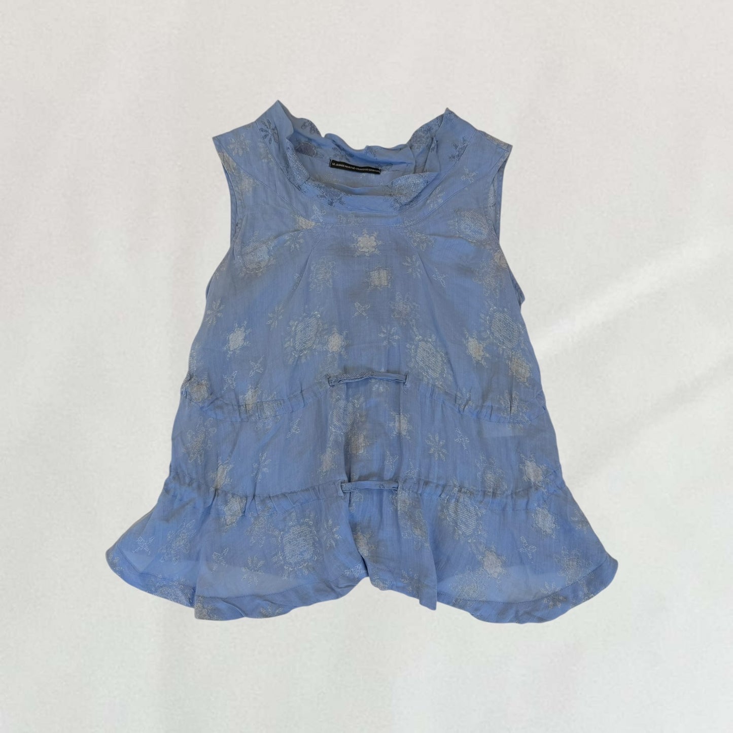 Marithé + François Girbaud tie up blouse