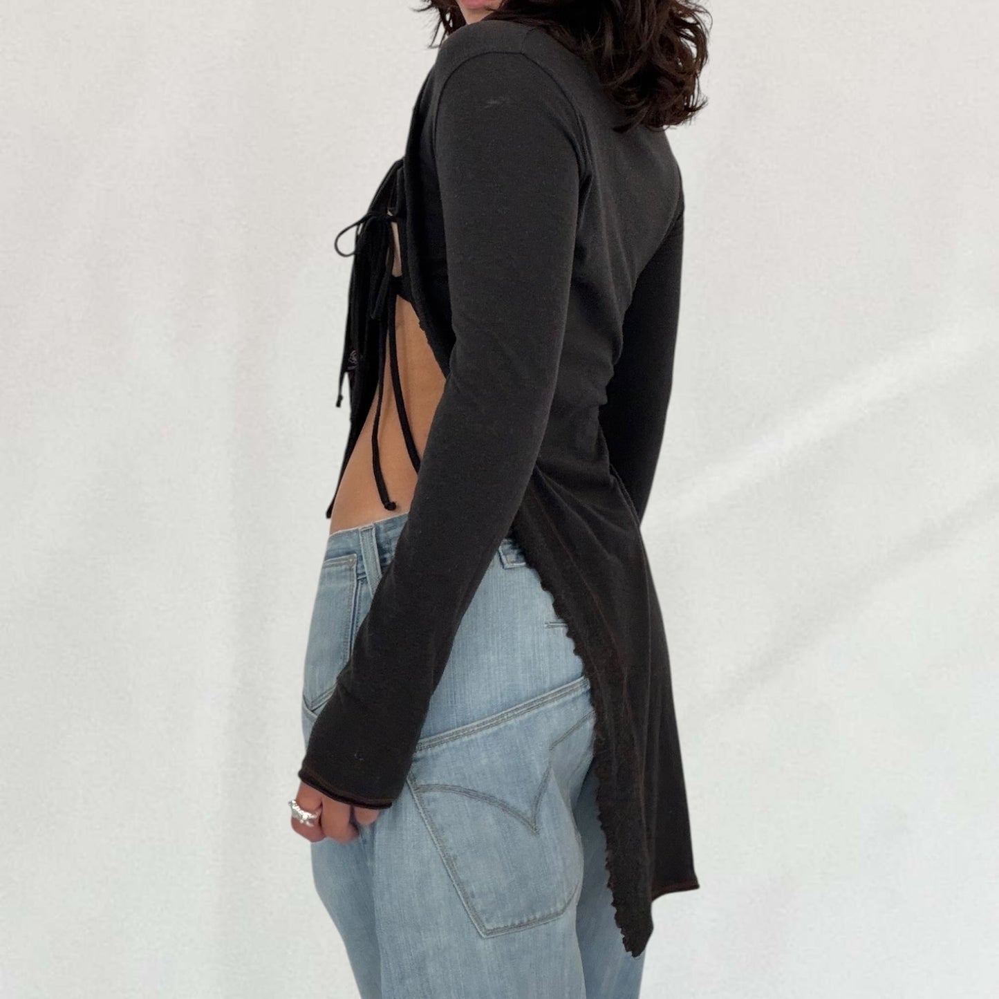 Cop Copine tie detail top
