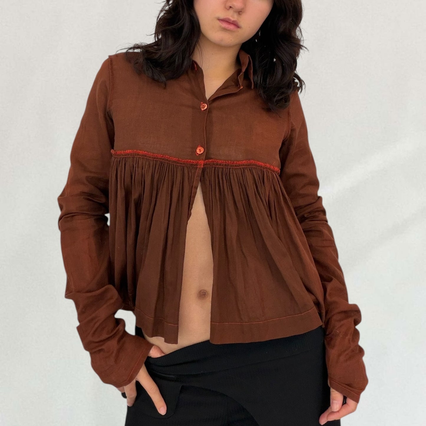 Jean Paul Gaultier ruffle shirt