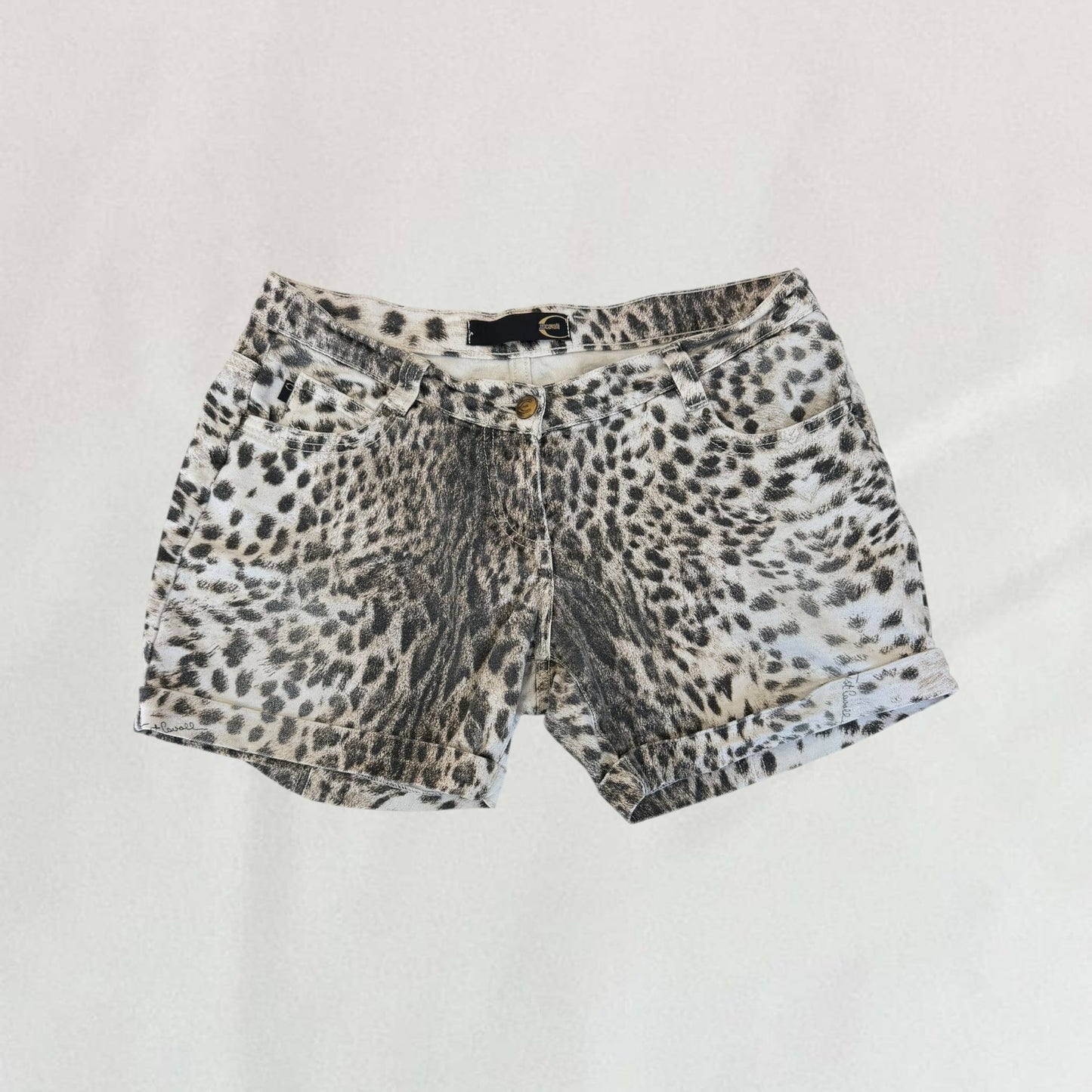 Roberto Cavalli leopard print shorts