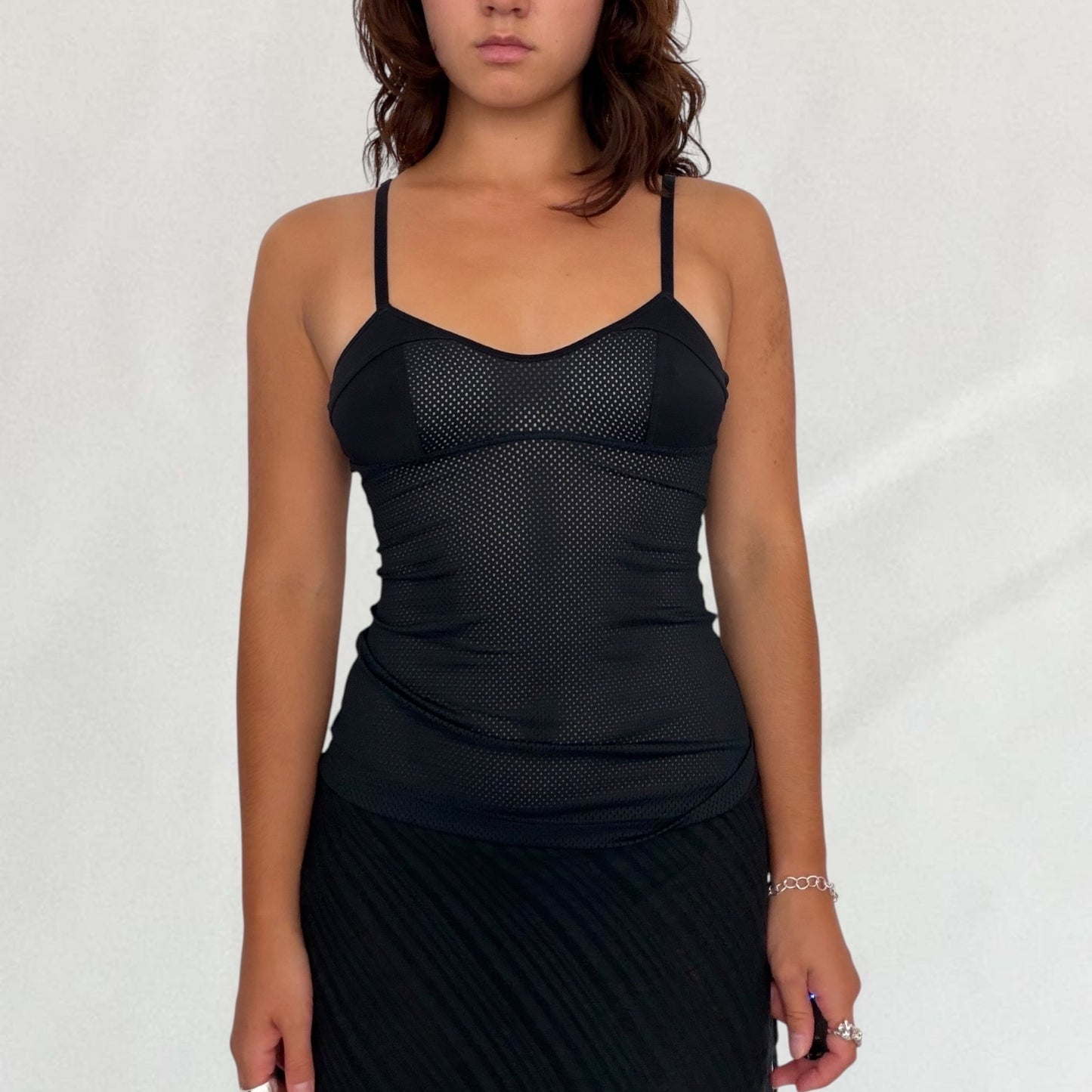 Marithé + François Girbaud netted top