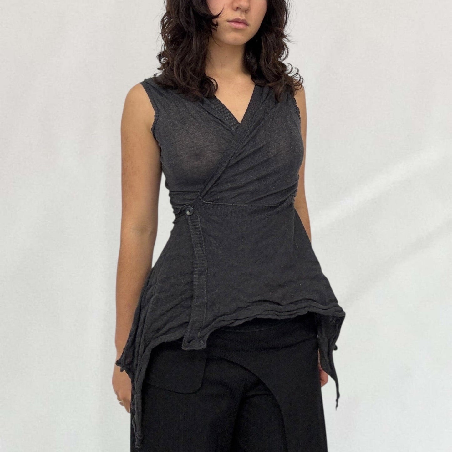 Cop Copine knitted wrap top