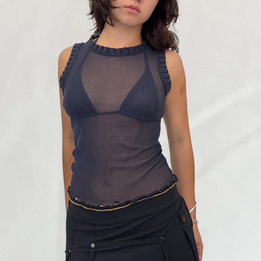 Blumarine mesh tank