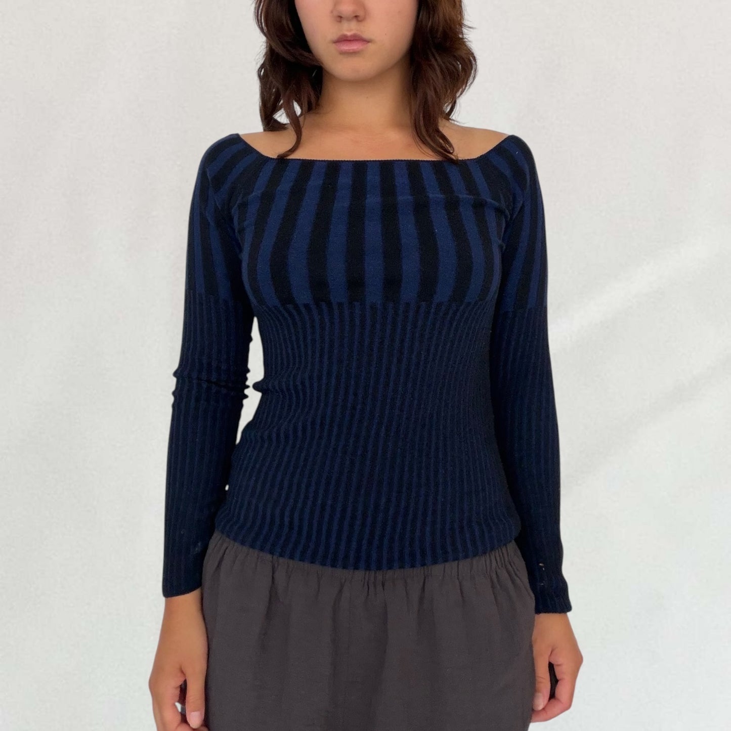 Cop Copine striped top