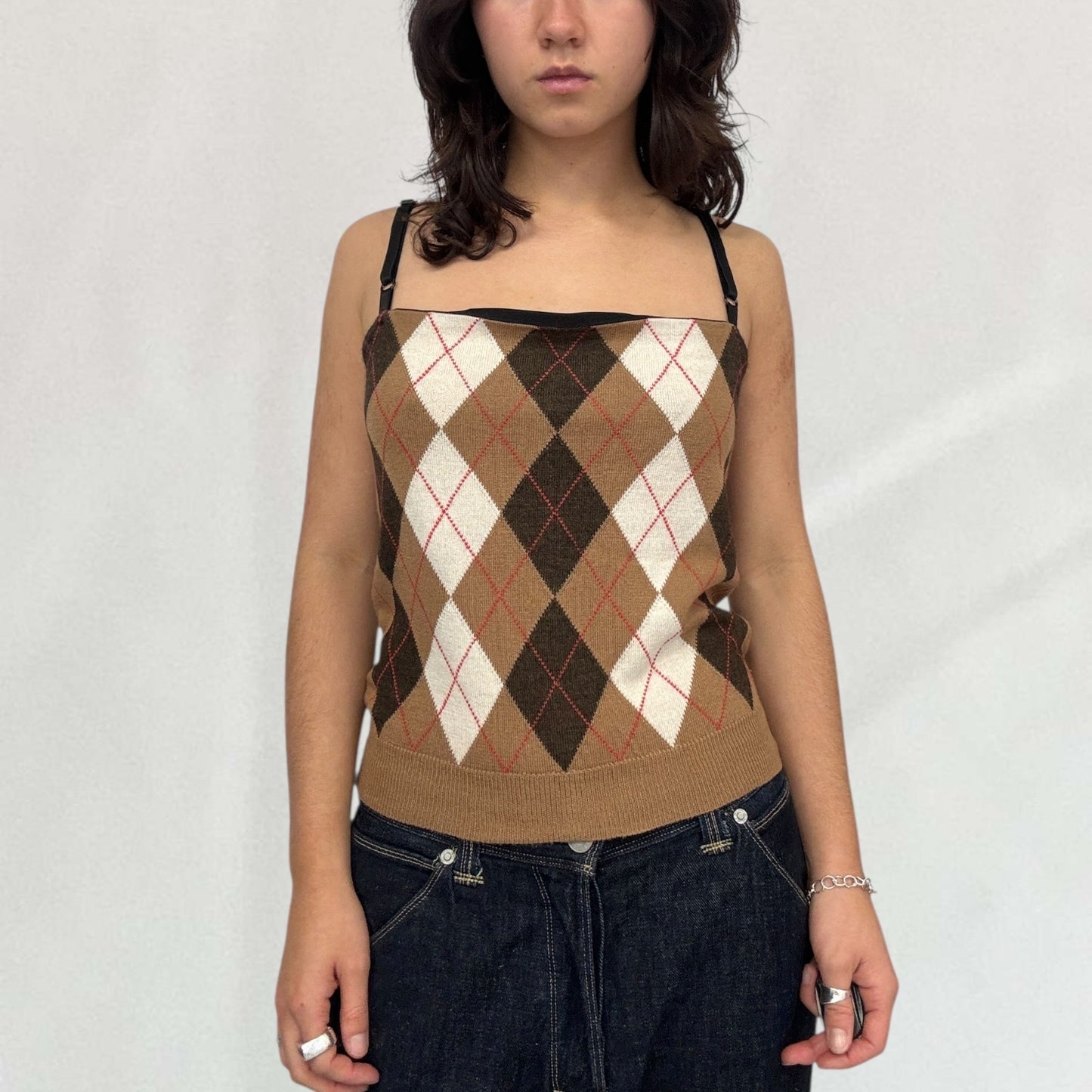 Dolce & Gabbana argyle cami