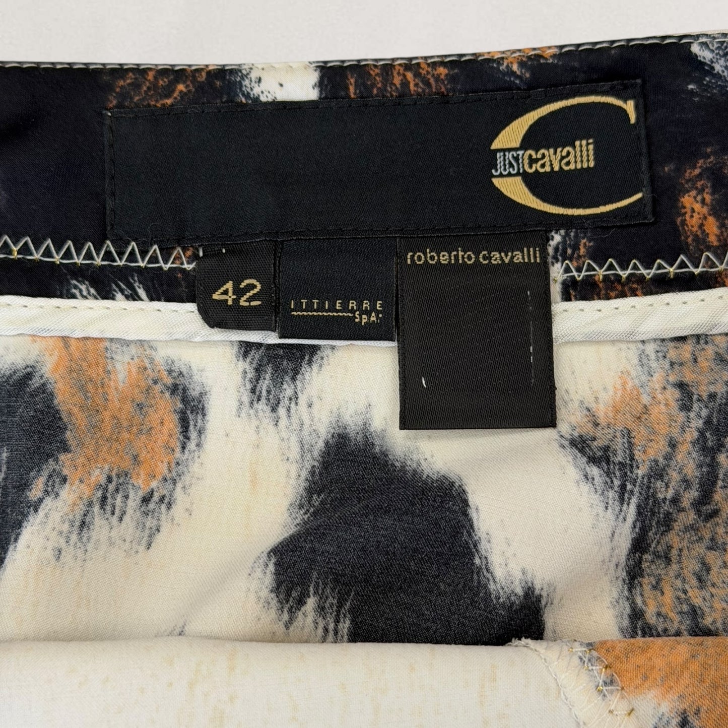 Roberto Cavalli cowhide skirt
