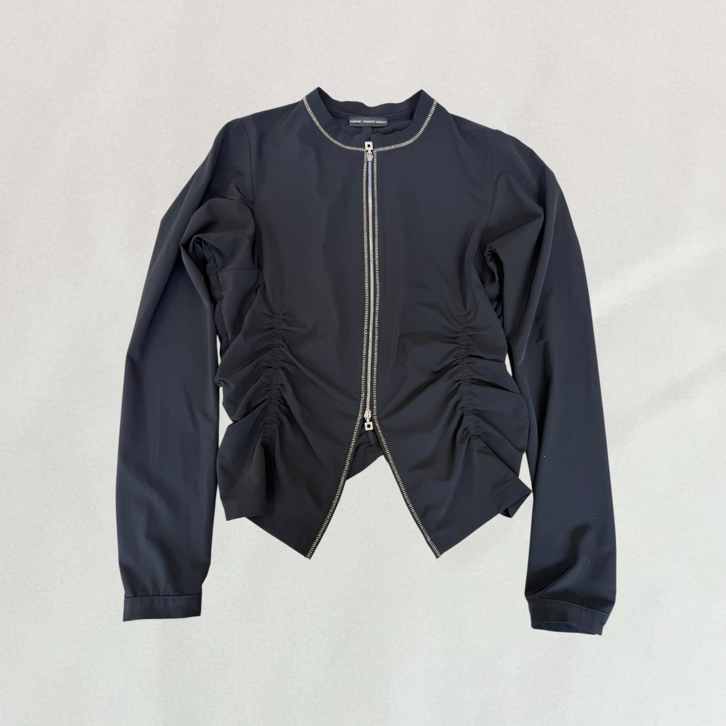 Marithé + François Girbaud ruched jacket