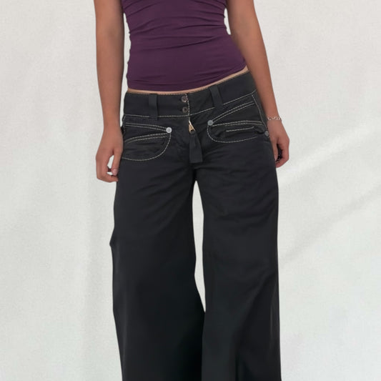 Marithé + François Girbaud contrast stitch jeans